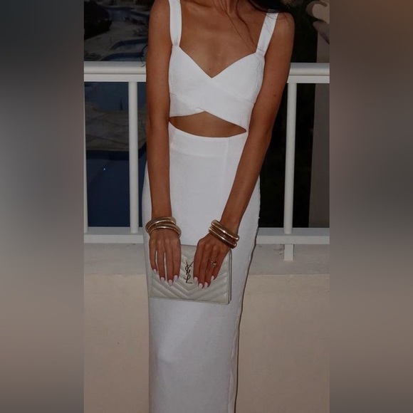 Shona Joy Simone Midi Dress in Ivory - Picture 3 of 3